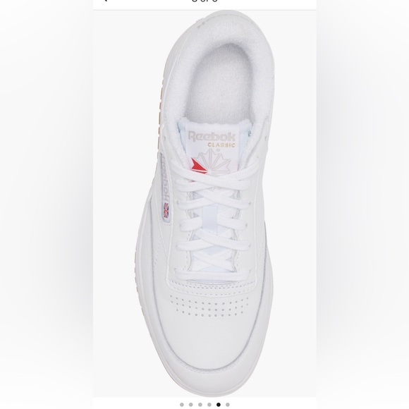 Reebok Women Club C Double Platform Sneaker Size 8.5 White - Picture 2 of 14